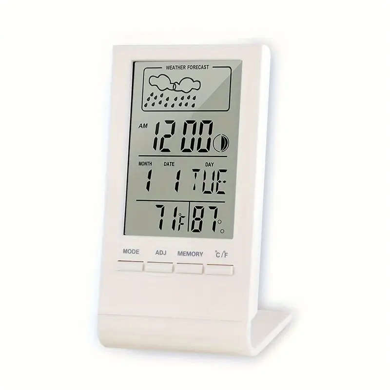 1pc Digital Thermometer Hygrometer With Large LCD Display Temperature Humidity Monitor Sensor Calibr