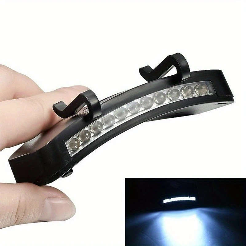 1pc LED Energy Saving Headlight HeadLamp Flashlight Clip-On Cap Hat Torch Head Light Lamp for Outdoo