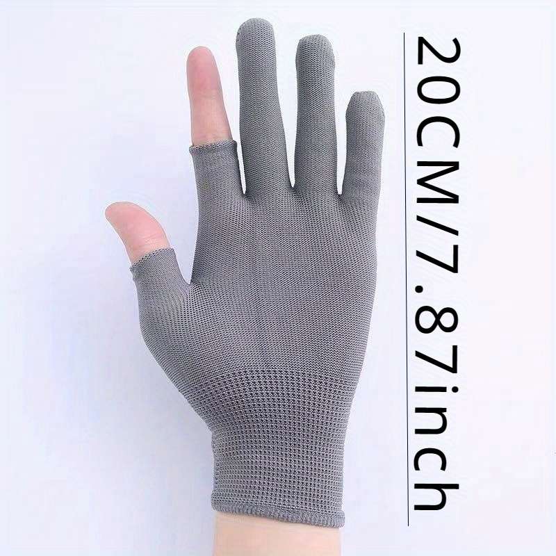1 Pair Gray Warm Gloves