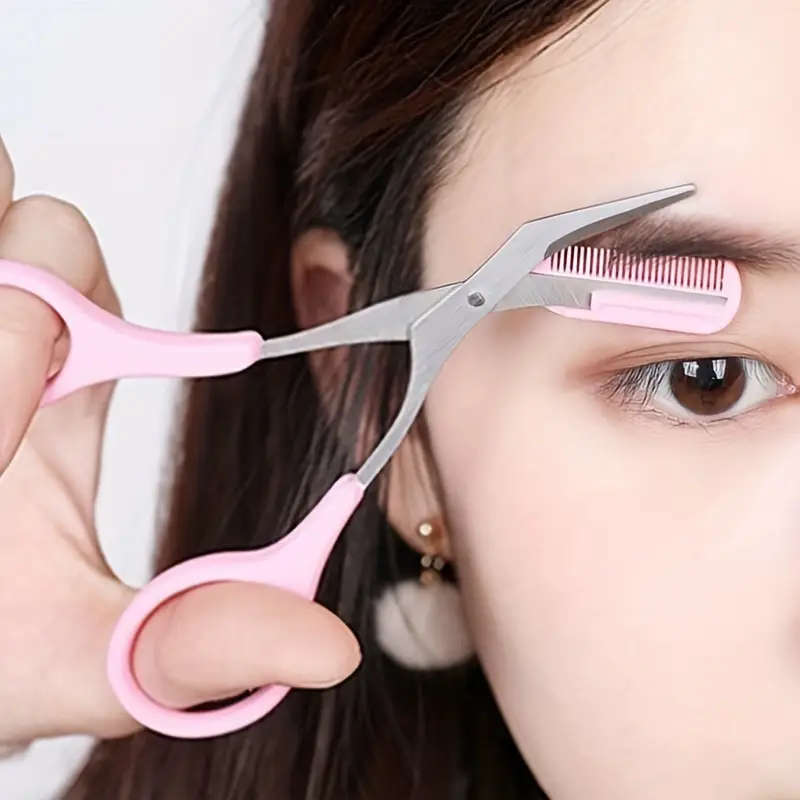 3pcs eyebrow trimming scissors - White