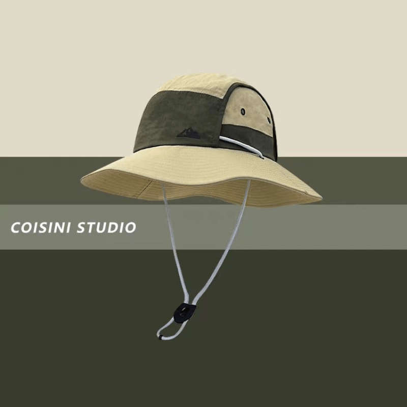 1pc Fisherman'S Hat Color-Blocked Right Peak