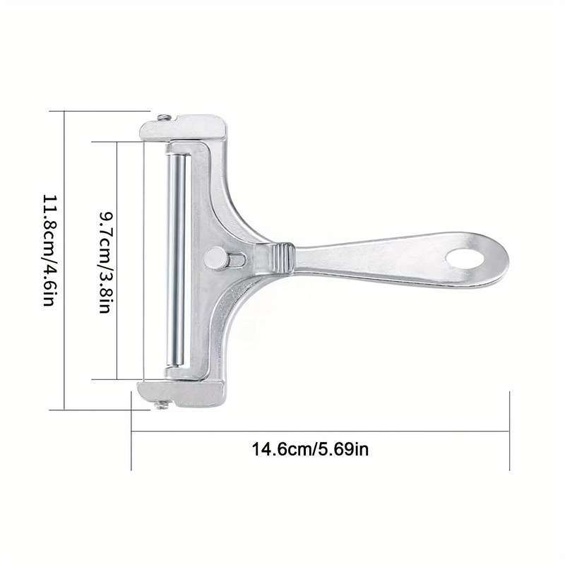 1pc Adjustable Cheese Slicer Easily Cut Perfectly Thin Or Thick Slices