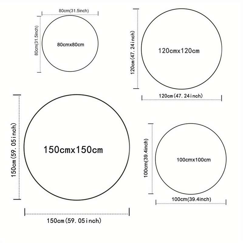 1Pc 100x100cm Floor Mat