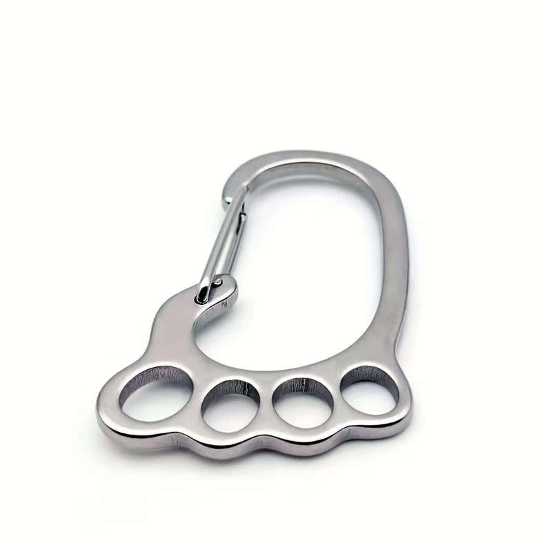1pc Minimalist Stainless Steel Metal Keychain Simple Style Color Sent Randomly