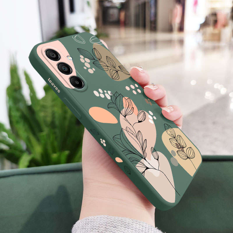 1pc Dark Green For Samsung Galaxy A15 Phone Cases