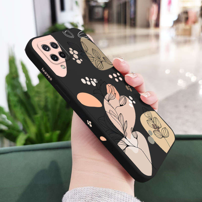 1pc Black For Samsung Galaxy A12 Phone Cases