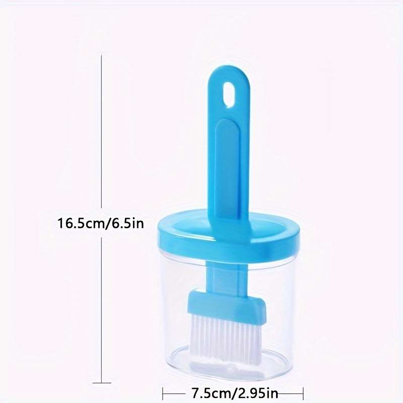 1pc Oil Brush Baking Brush With Oilcan Barbecue Brush With Oil Pot Household Oil Brush For