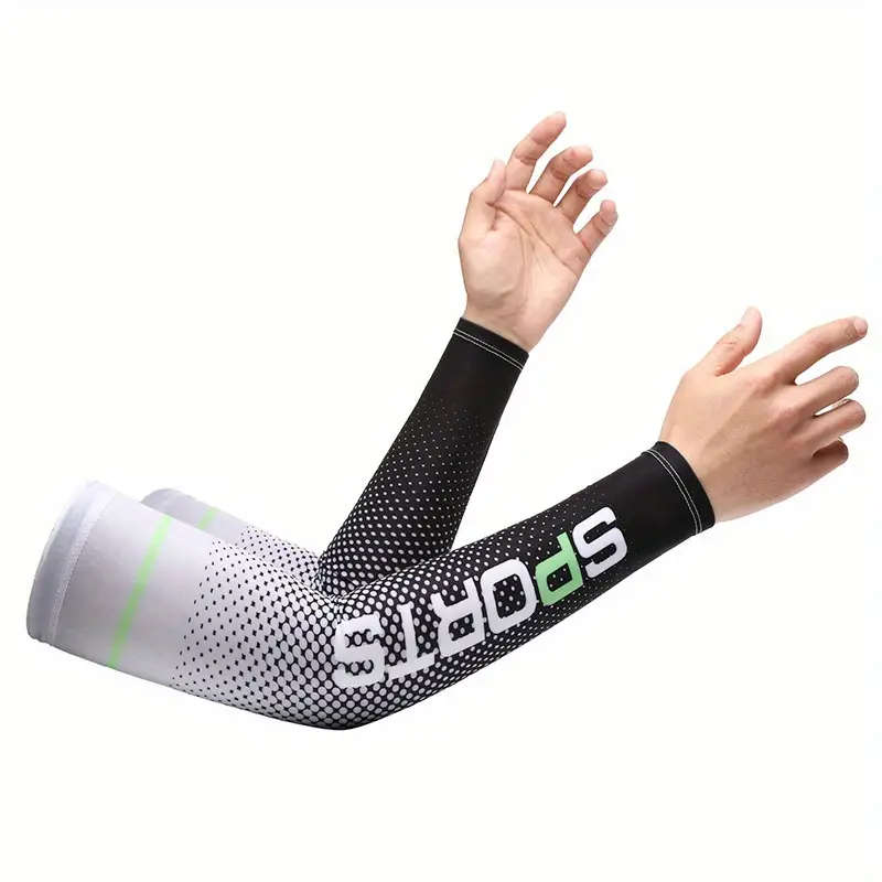2pcs Cooling Arm Sleeves for Outdoor Sports UV Protection Breathable Nylon Ideal for Golf Cycling