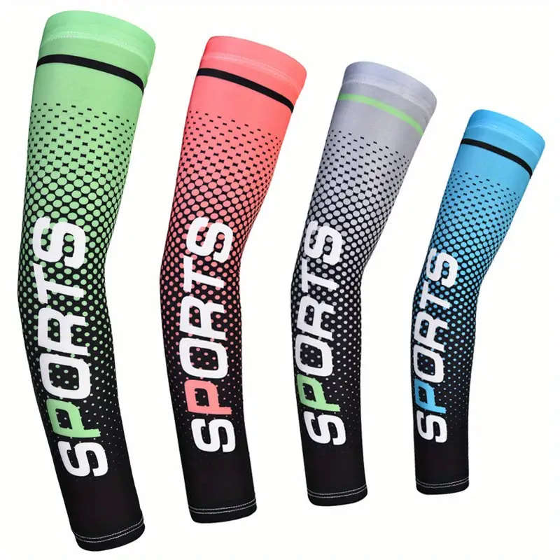 2pcs Cooling Arm Sleeves for Outdoor Sports UV Protection Breathable Nylon Ideal for Golf Cycling