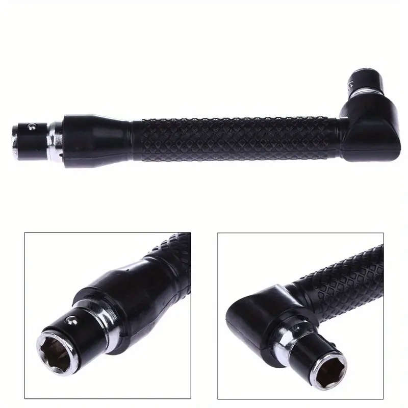 Versatile L Shape Socket Wrench Screwdriver Extension Handle Portable No Power Needed Ideal for