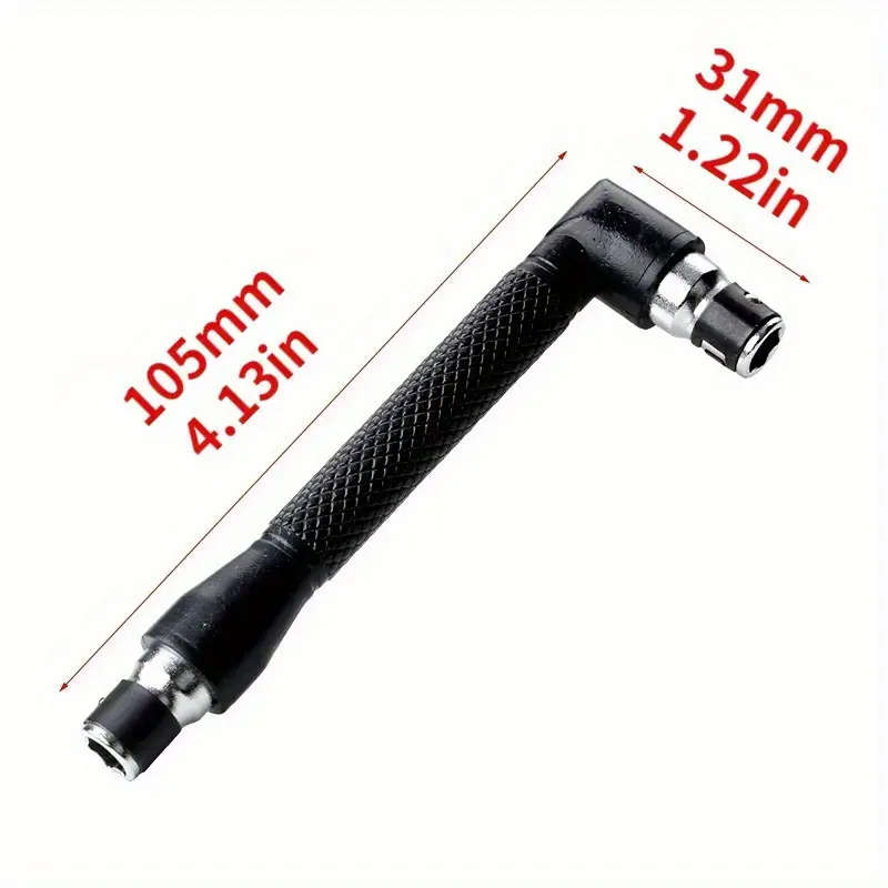Versatile L Shape Socket Wrench Screwdriver Extension Handle Portable No Power Needed Ideal for