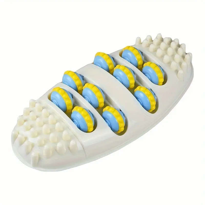 1pc 4-Row Foot Massager for Fitness Yoga ABS Material Muscle Relaxation Roller
