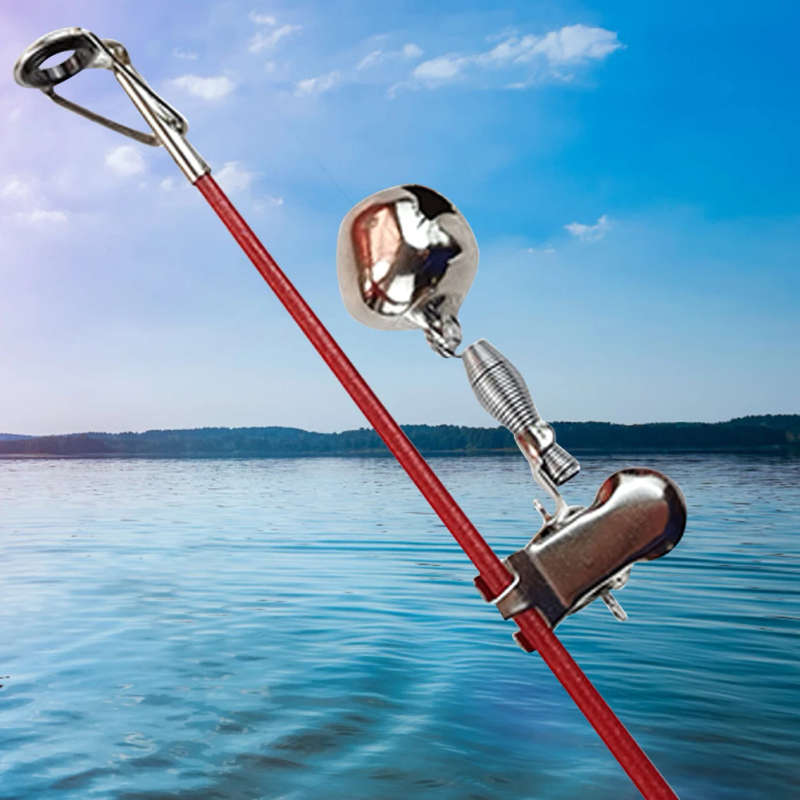 10pcs Fish Alarm Adjustable Metal Fish Alarm Bells Portable Tackle Fishing