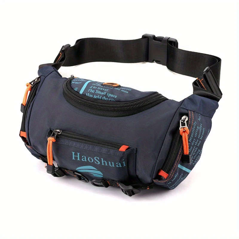 1pc Men's Large Capacity Chest Bag Sports Multi-functional Shoulder Bag Color sent randomly