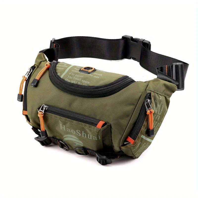 1pc Men's Large Capacity Chest Bag Sports Multi-functional Shoulder Bag Color sent randomly