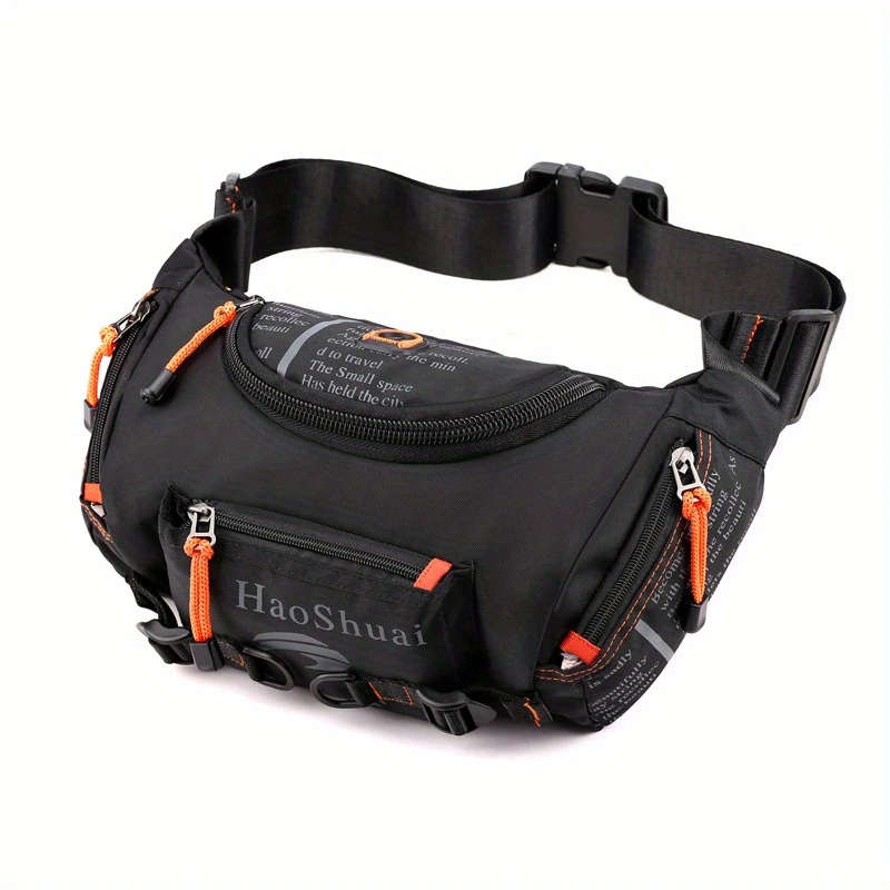 1pc Men's Large Capacity Chest Bag Sports Multi-functional Shoulder Bag Color sent randomly