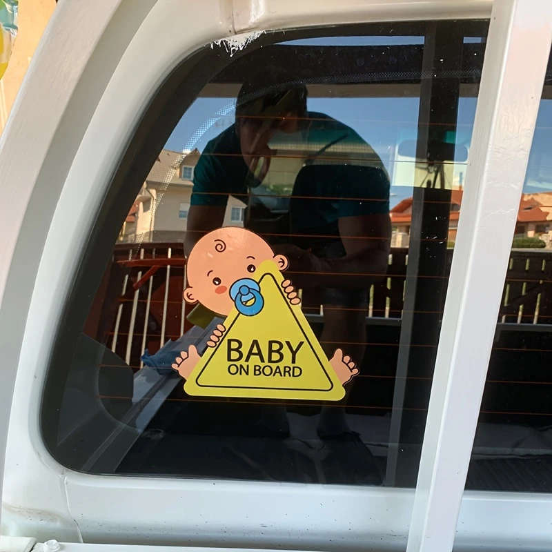 1pc Keep Your Baby Safe On The Road Car Decal Sticker Color sent randomly