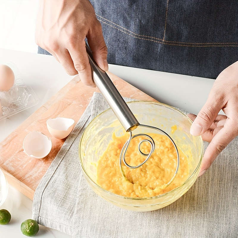 1pc Danish Dough Whisk Danish Dough Mixer Danish Dough Blender Dutch Bread Whisk Bread Bak