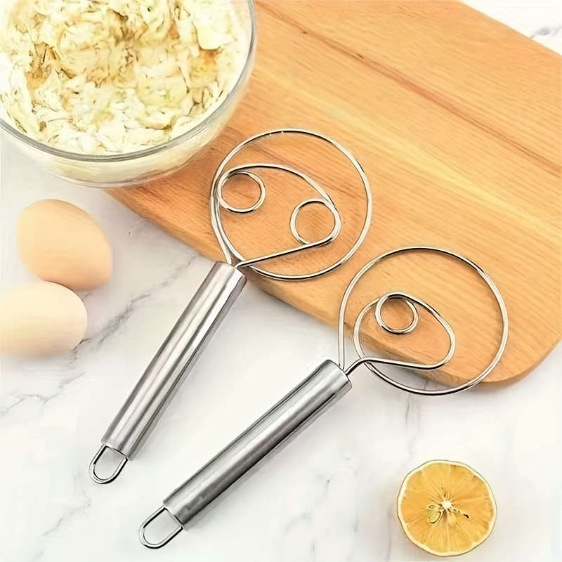 1pc Danish Dough Whisk Danish Dough Mixer Danish Dough Blender Dutch Bread Whisk Bread Bak