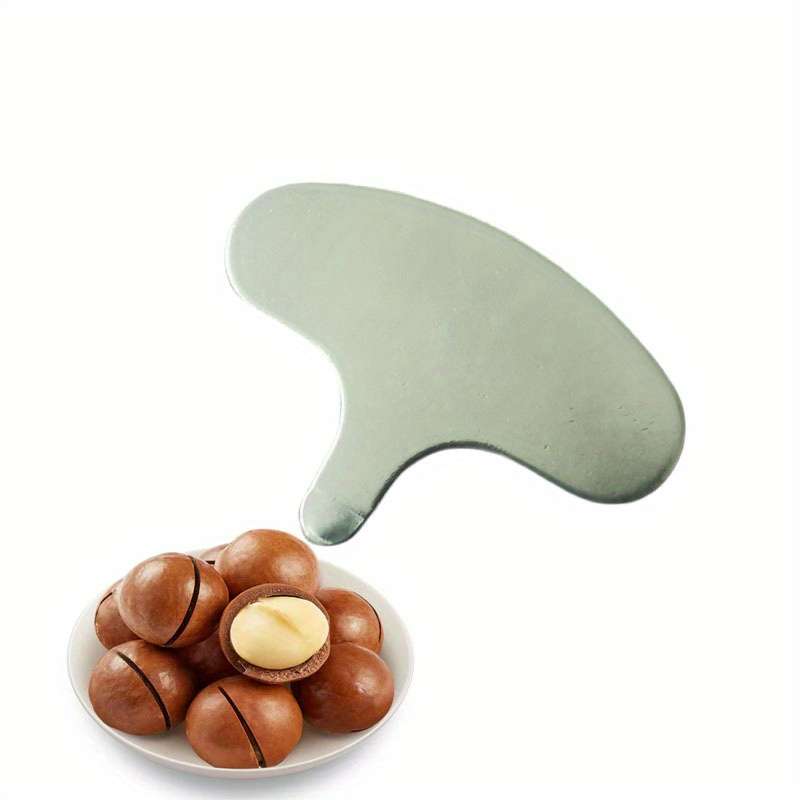 1pc Stainless Steel Macadamia Nut Opener Durable Kitchen Gadget for Easy Dried Fruit Cracking