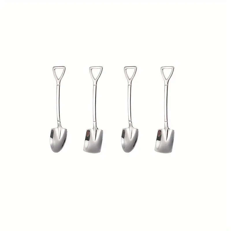 Set Of 6 Stainless Steel Dessert Spoons