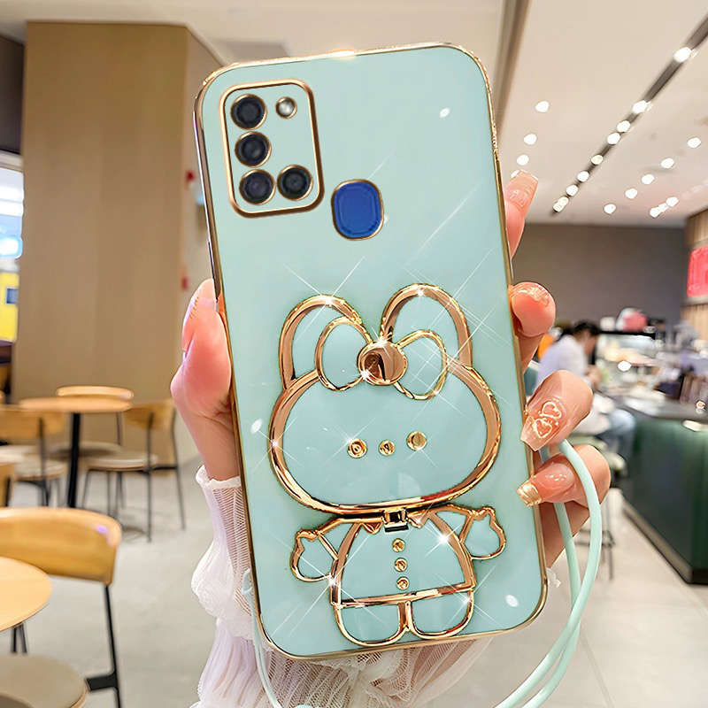 1pc Green For Samsung Galaxy A21s Phone Cases