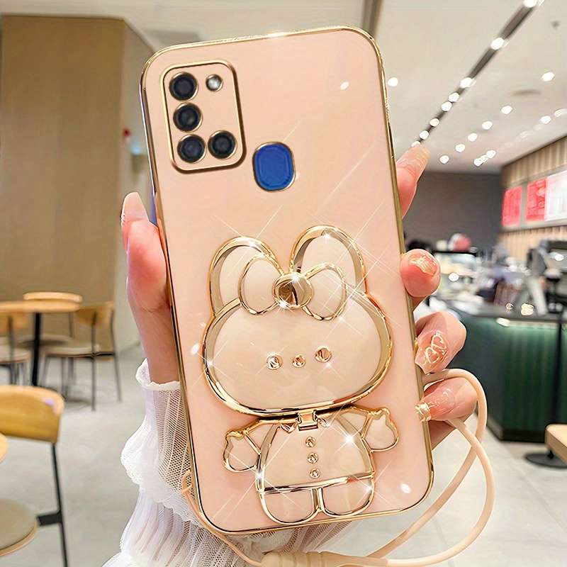 1pc Pink Color For Samsung Galaxy A21s Phone Cases