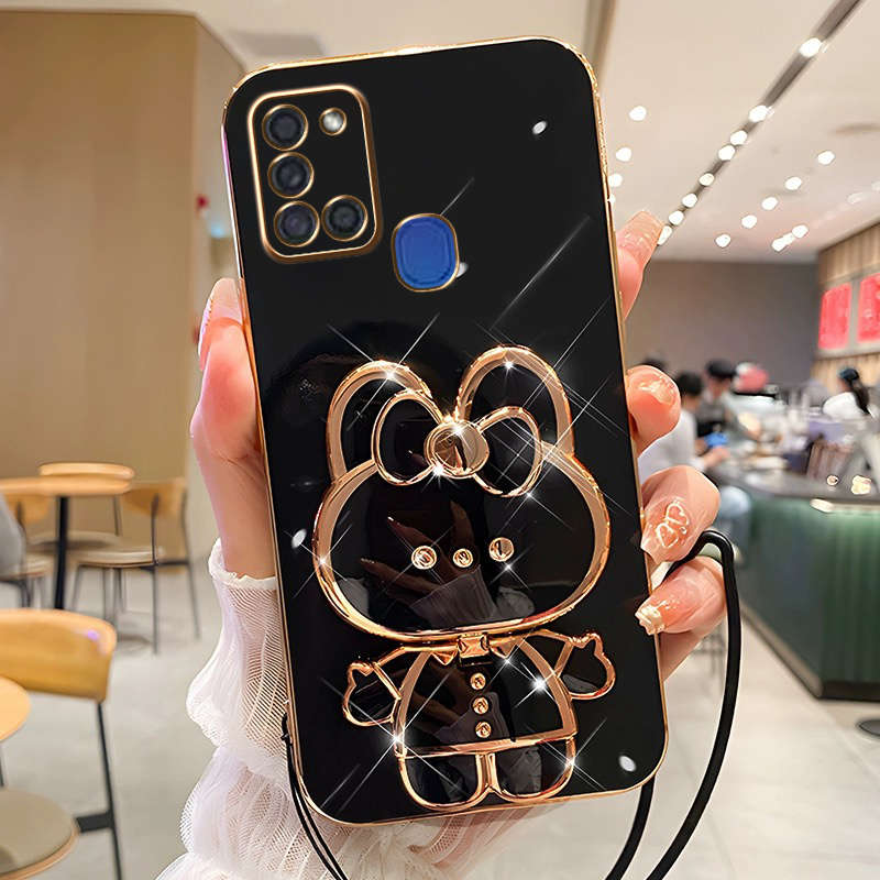 1pc Black For Samsung Galaxy A21s Phone Cases