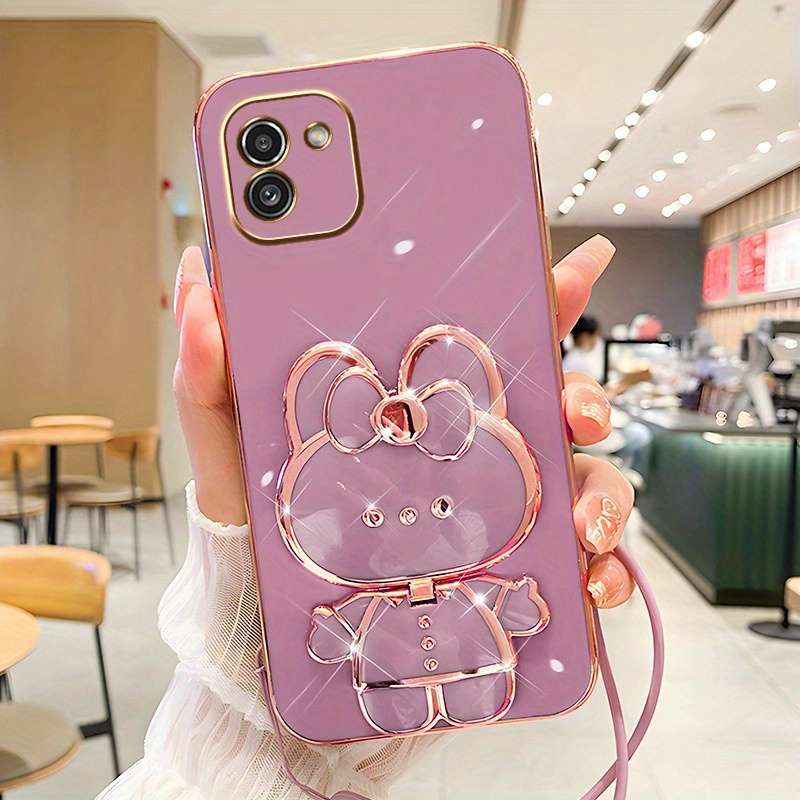 1pc Purple For Samsung Galaxy A03 Phone Cases