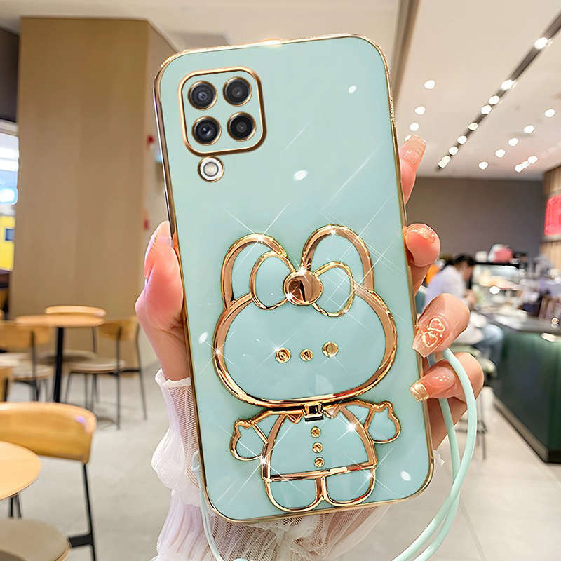 1pc Green For Samsung Galaxy A22 Phone Cases