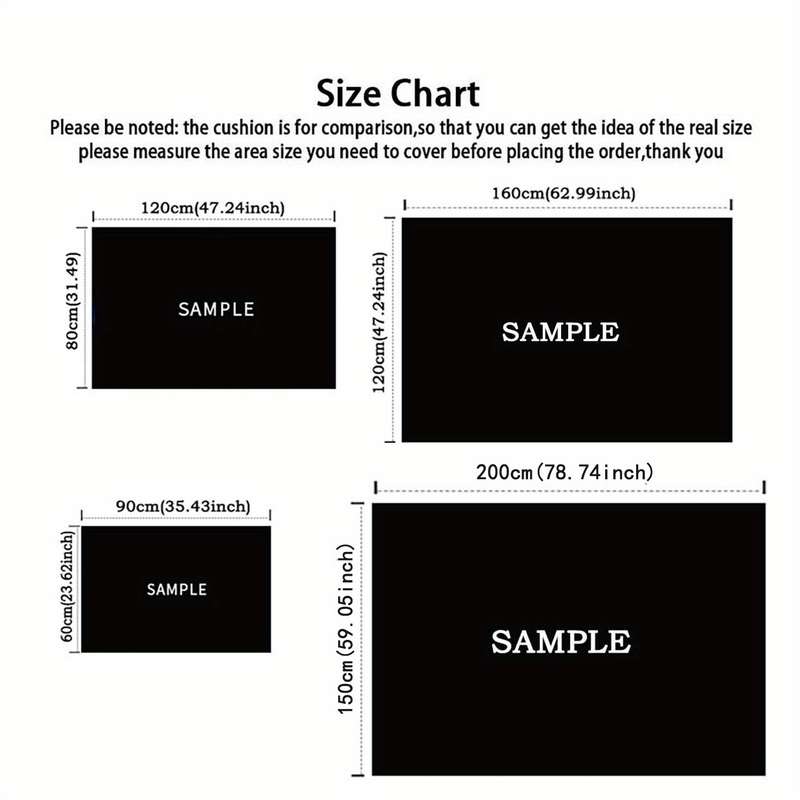 1Pc 19.69x31.49inch 50x80cm Floor Mat