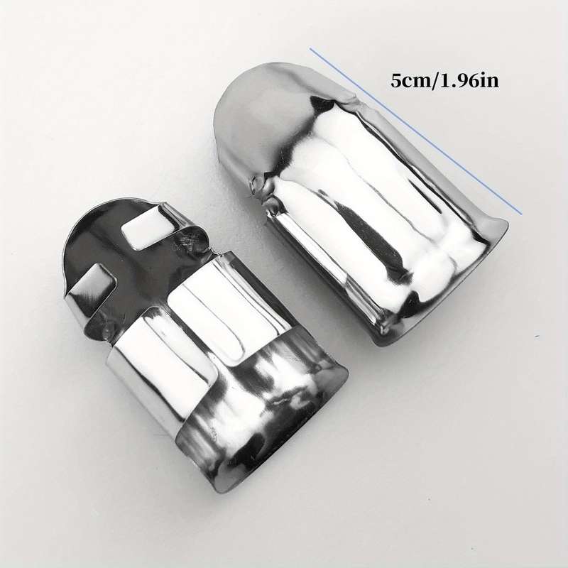 1pc Stainless Steel Thumb Knife Set with Beige Handle Portable Ideal for Fruit Vegetable P