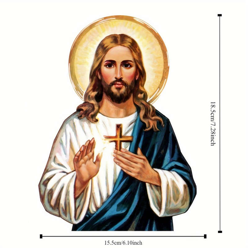 1pc Jesus Christian Themed Stickers