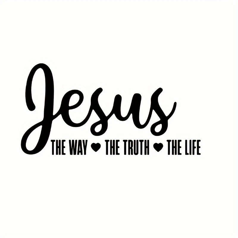 1pc Black Jesus Christian Themed Stickers