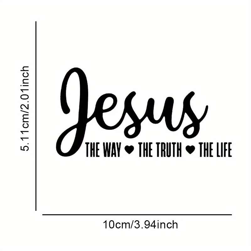 1pc Black Jesus Christian Themed Stickers