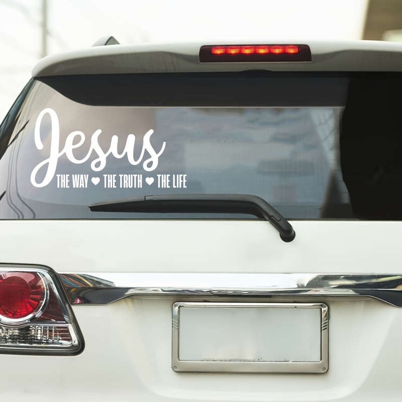 1pc Black Jesus Christian Themed Stickers
