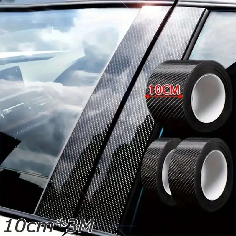 Carbon Fiber Car Door Trim Stickers Multifunctional Waterproof and Scratch-Resistant