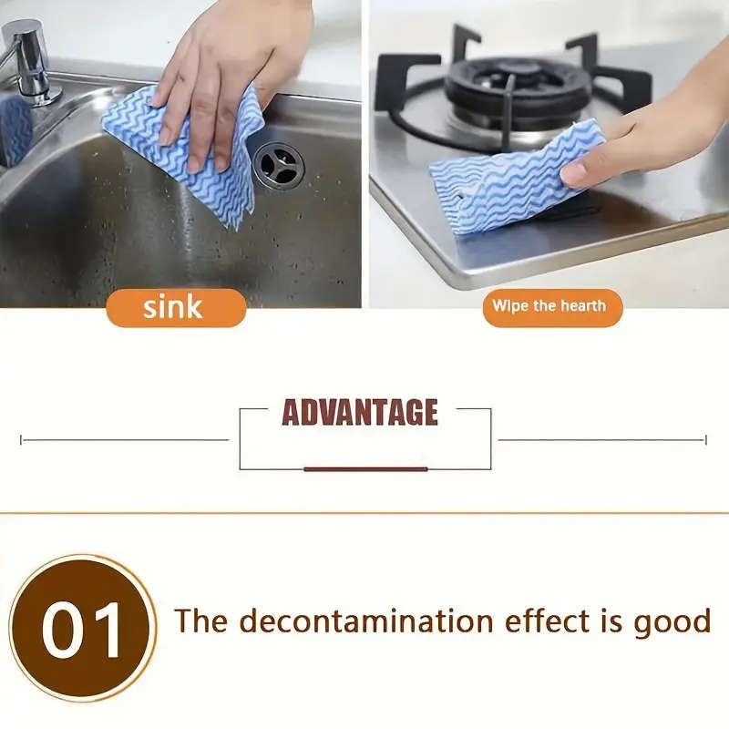 50Pack Thickened Microfiber Dish Cloths Woven Space Theme Disposable Towels Hand Wash Only Lightweig