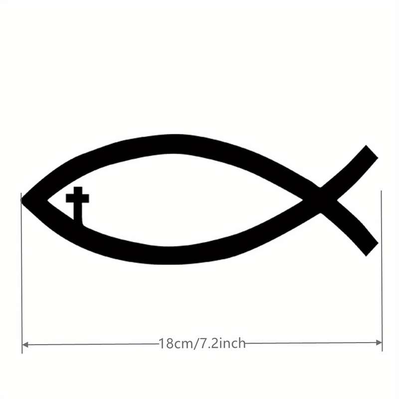 1pc Black Jesus Christian Themed Stickers