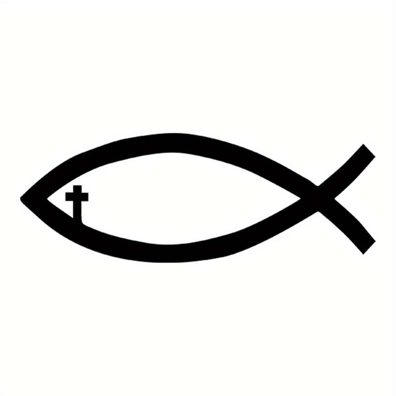 1pc Black Jesus Christian Themed Stickers