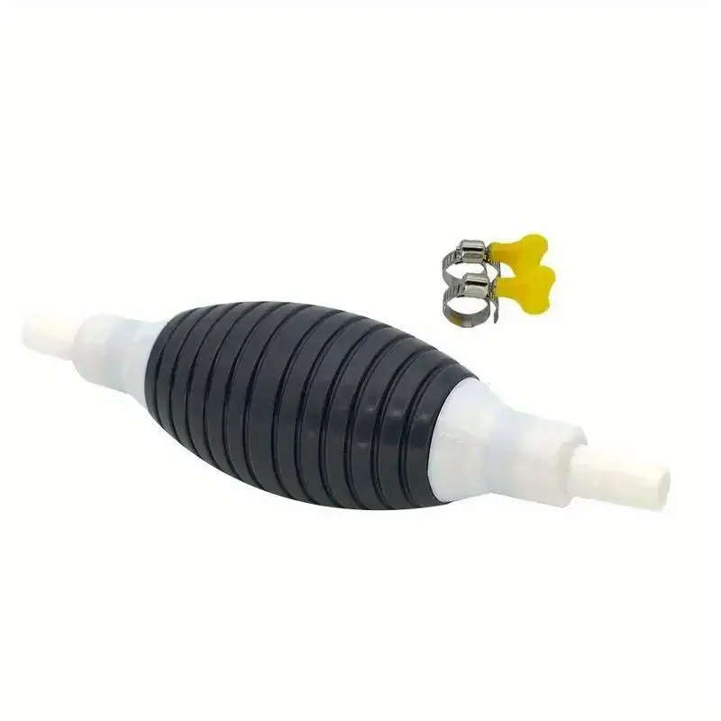 1Set Manual Bulb Rubber Fuel Pump 1 Airbag 2 Buckles Without Hose