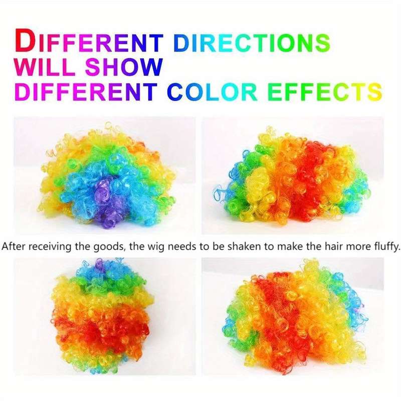 1Pc Rainbow 1pc Fashion Design Wig
