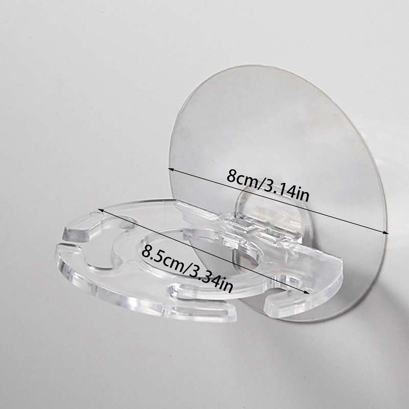 Wall-Mounted Toothbrush and Toothpaste Holder Set Plastic No Drilling Required Electricity-Free
