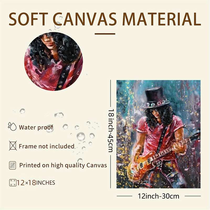 1pc Frameless vintage rock band canvas poster Deco canvas poster Modern Art ideal gift for bedroo