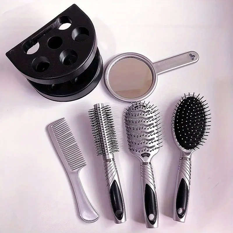 Hair Comb Five-Piece Hairdressing Mirror Comb Combo Set