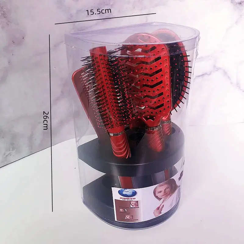 Hair Comb Five-Piece Hairdressing Mirror Comb Combo Set