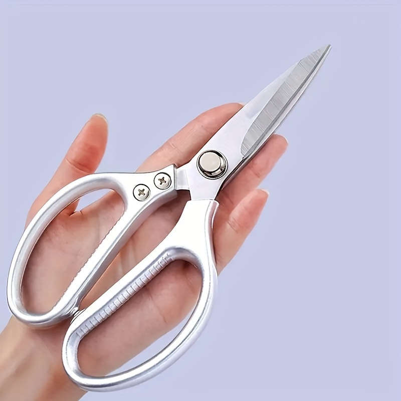 1pc Stainless Steel Scissors Household Scissors Strong Kitchen Scissors Chicken Bone Scissors Multi