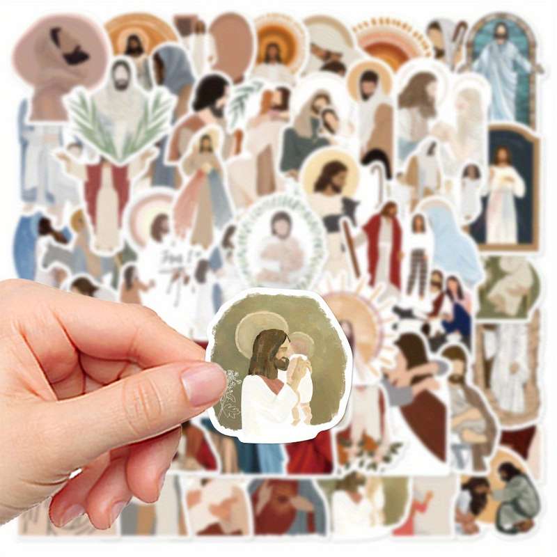52pcs Jesus Jesus Christian Themed Stickers
