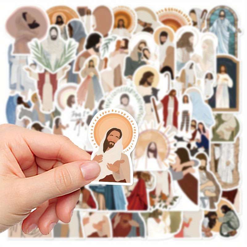 52pcs Jesus Jesus Christian Themed Stickers