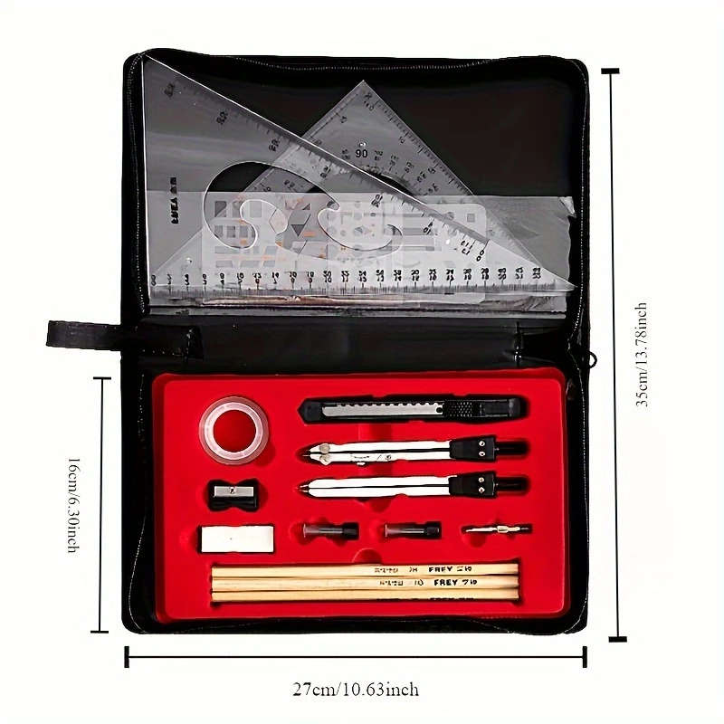 1 Set of Professional Drawing And Drafting Tools Precision Geometry And CAD Tools Suitable for Stude
